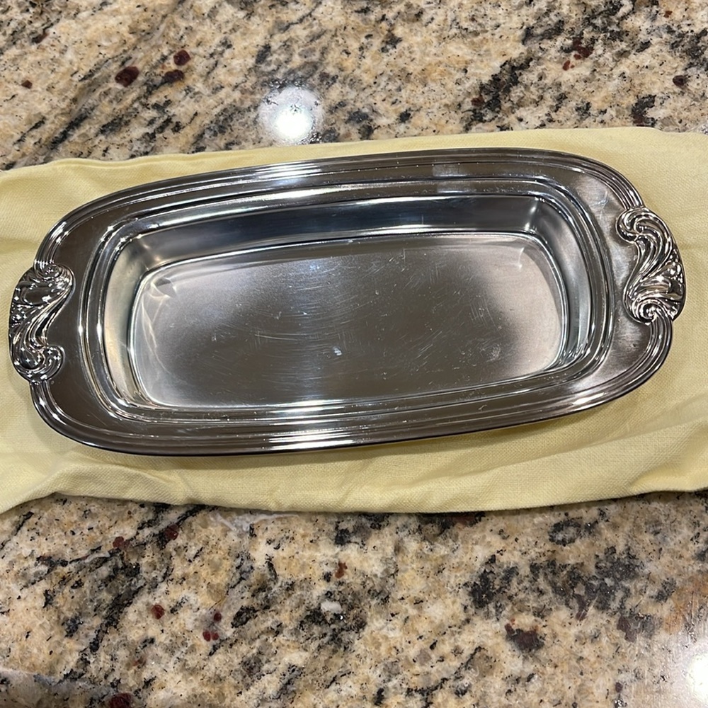 Silver plate butter dish - Picture 3 of 4